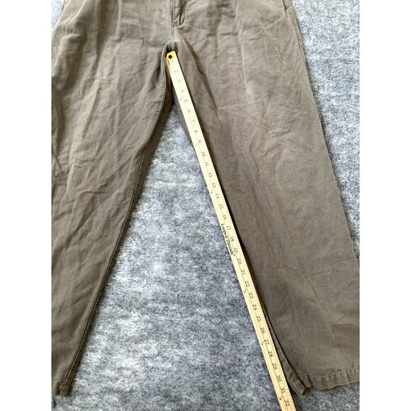 Eddie Bauer Pants Mens 38x24 Beige Linen Cotton Blend Boot Cut Outdoors Hiking - Picture 5 of 11